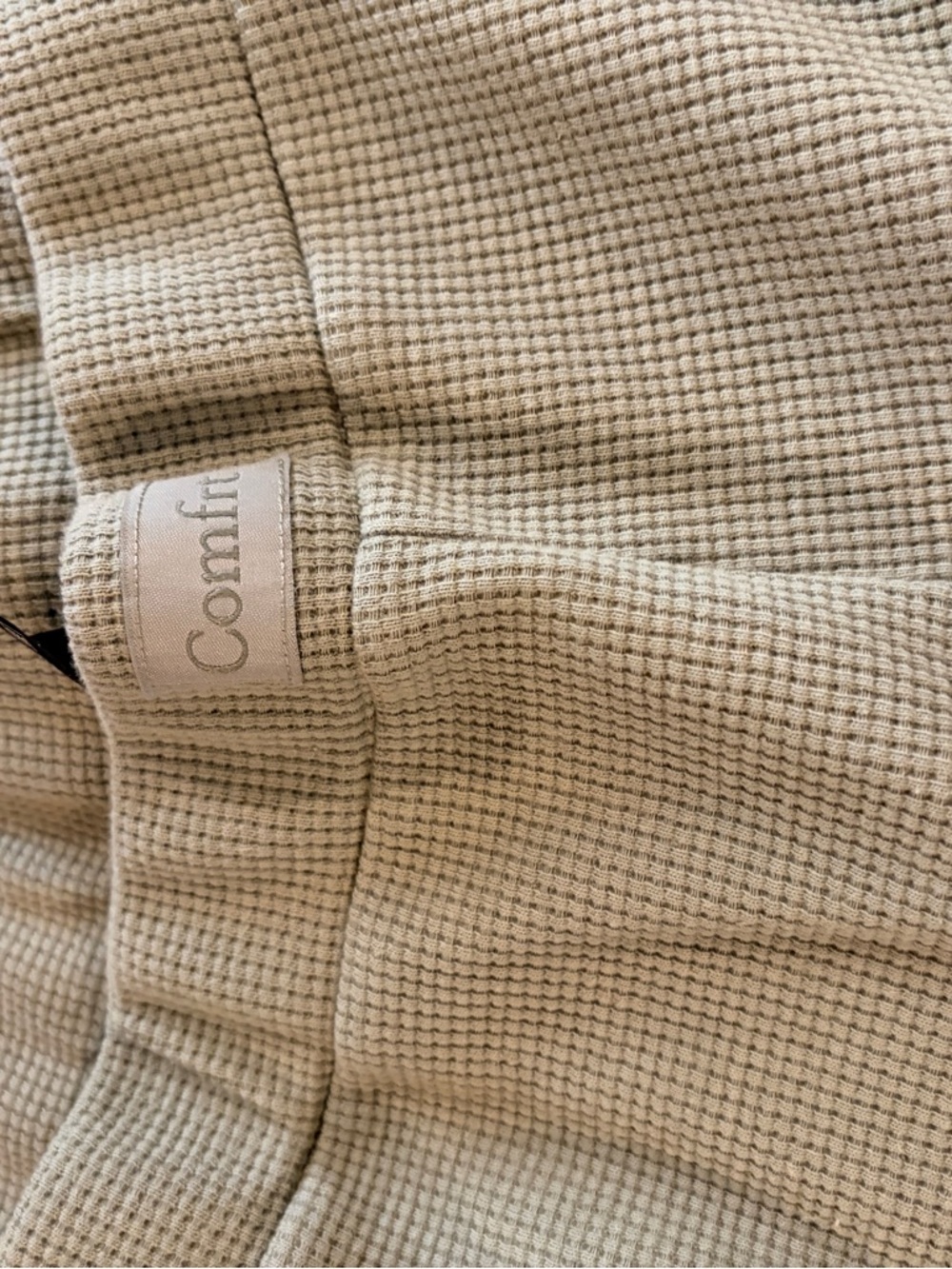 Nwot Comfrt Light Sage Green Waffle Lounge Set Top & Pants Women’s Plus Size 3x - Picture 4 of 9